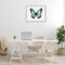 Stupell Industries Teal Symmetrical Butterfly Framed Giclee Wall Art Design by Elizabeth Medley